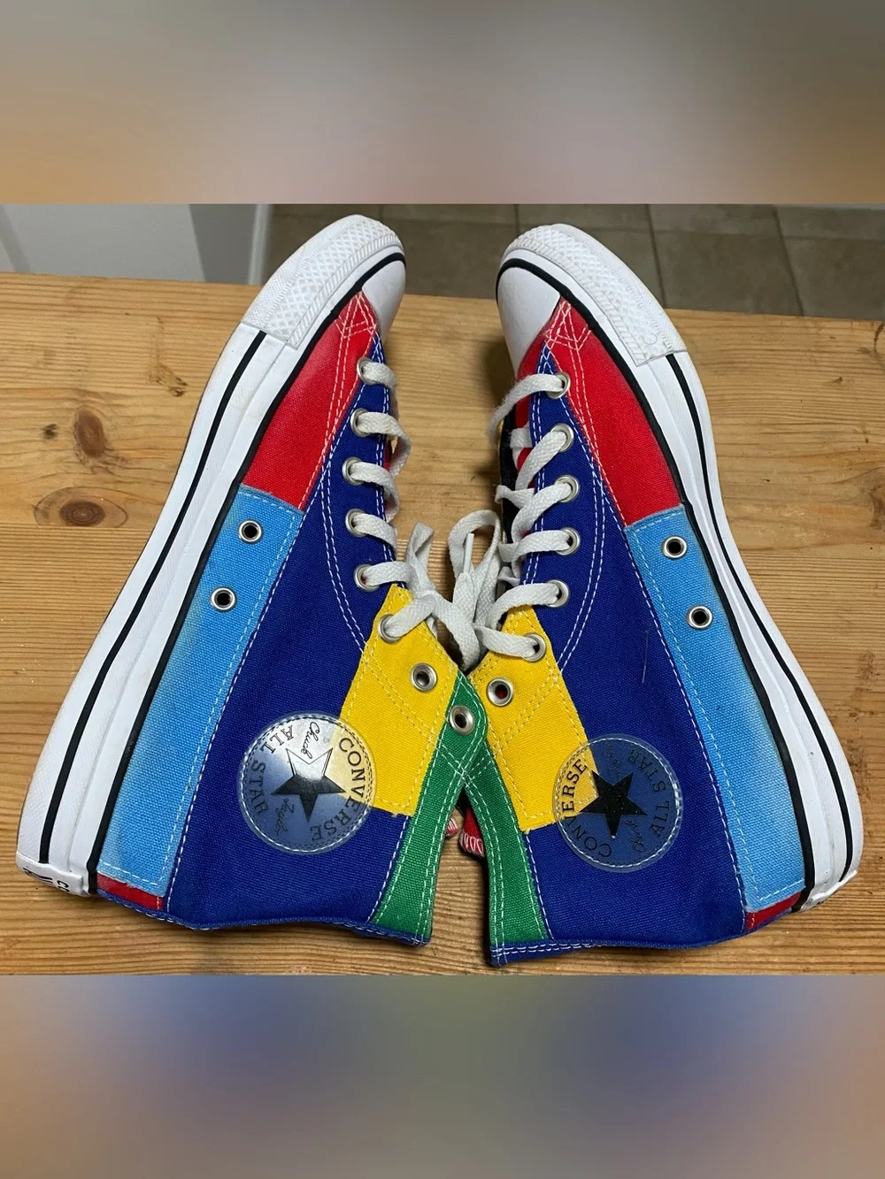 Converse Chuck Taylor All Star High “Patchwork” Men 9 Women 11